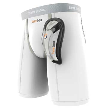 Shock Doctor Core Compression Short w/Bioflex Cup, Stripes Plus