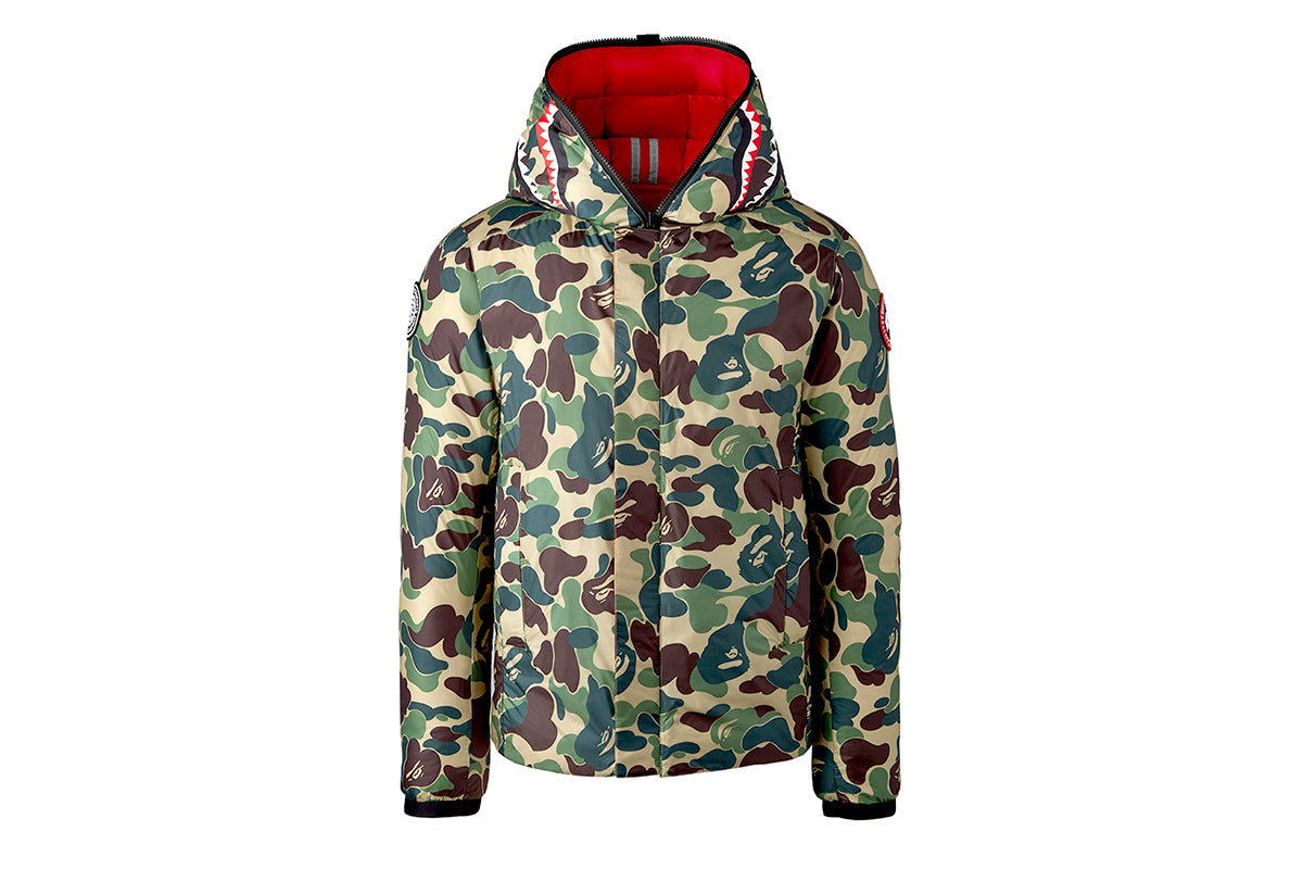 Concepts x Canada Goose x BAPE Crofton Hoody (Red/Giant ABC Camo)