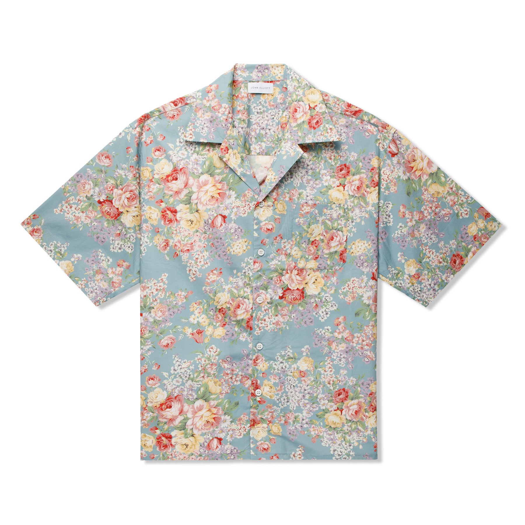 John Elliott Camp Shirt (Blue Tuscan Floral) – Concepts