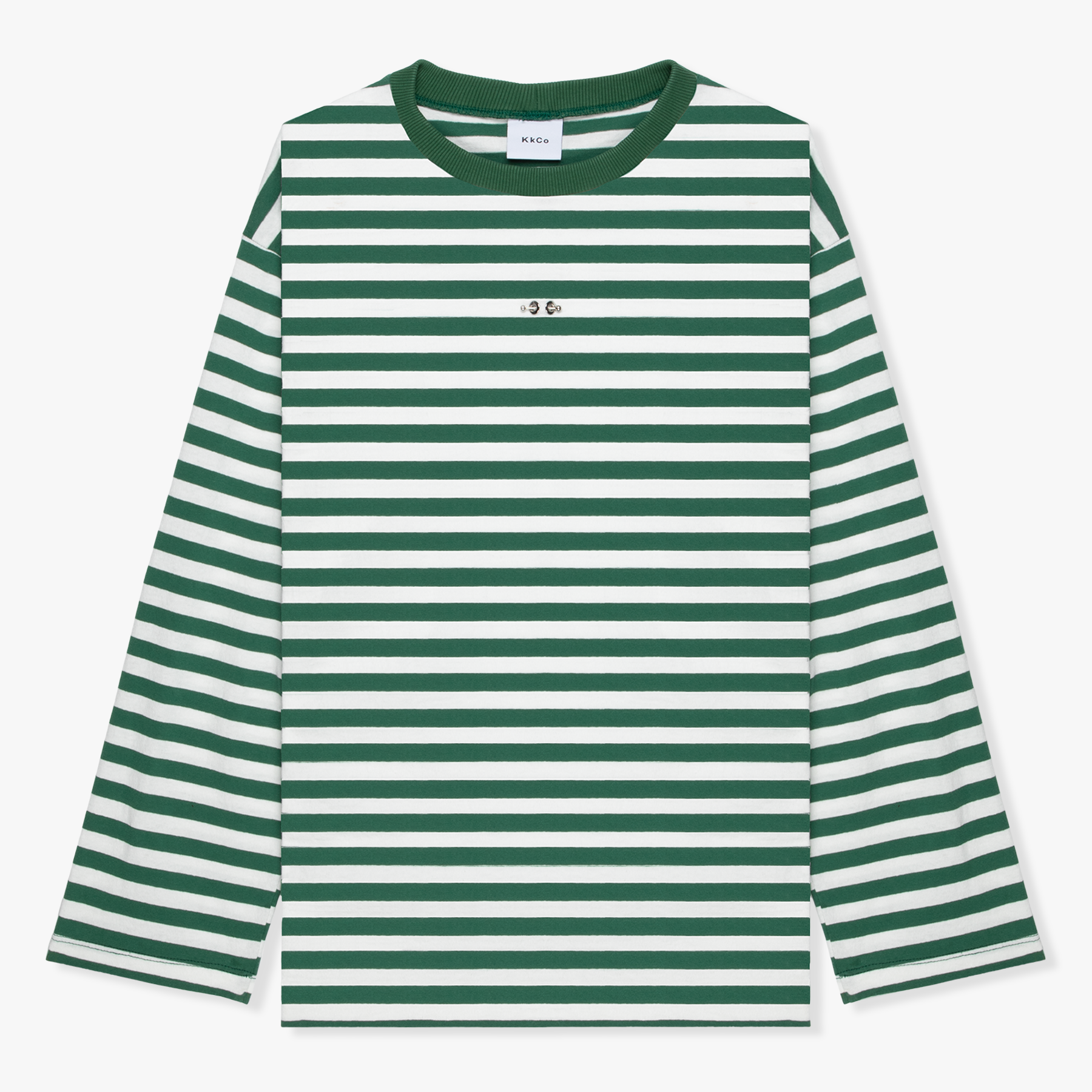 KKCO_LONG SLEEVE BOX TEE STRIPED CARROT