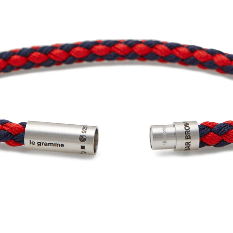 orlebar brown navy nato cable bracelet le 7g - le gramme