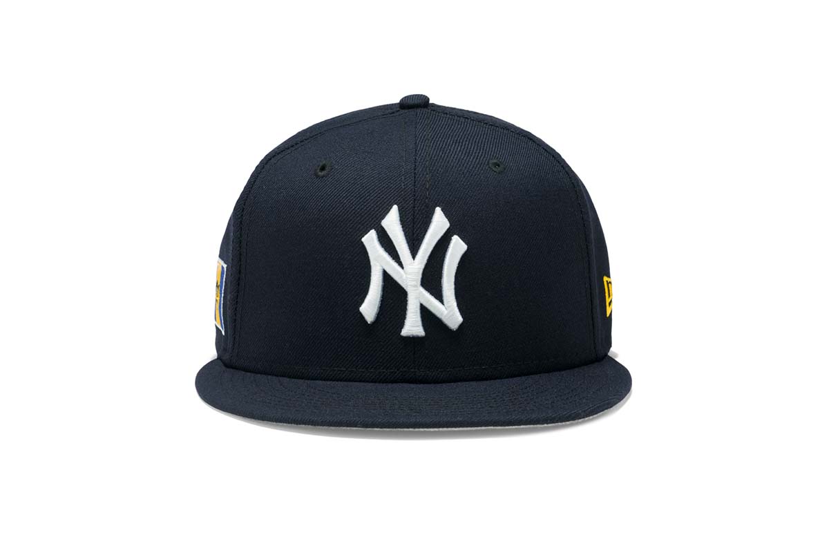 New Era 5950 Barbados Flag New York Yankees Fitted Hat (Navy)