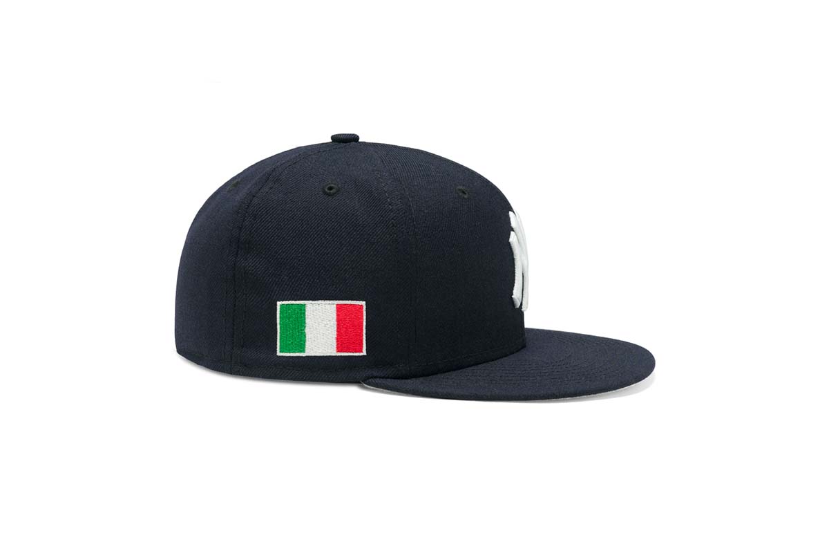 Concepts x New Era 5950 Italy Flag New York Yankees Fitted Hat (Navy ...