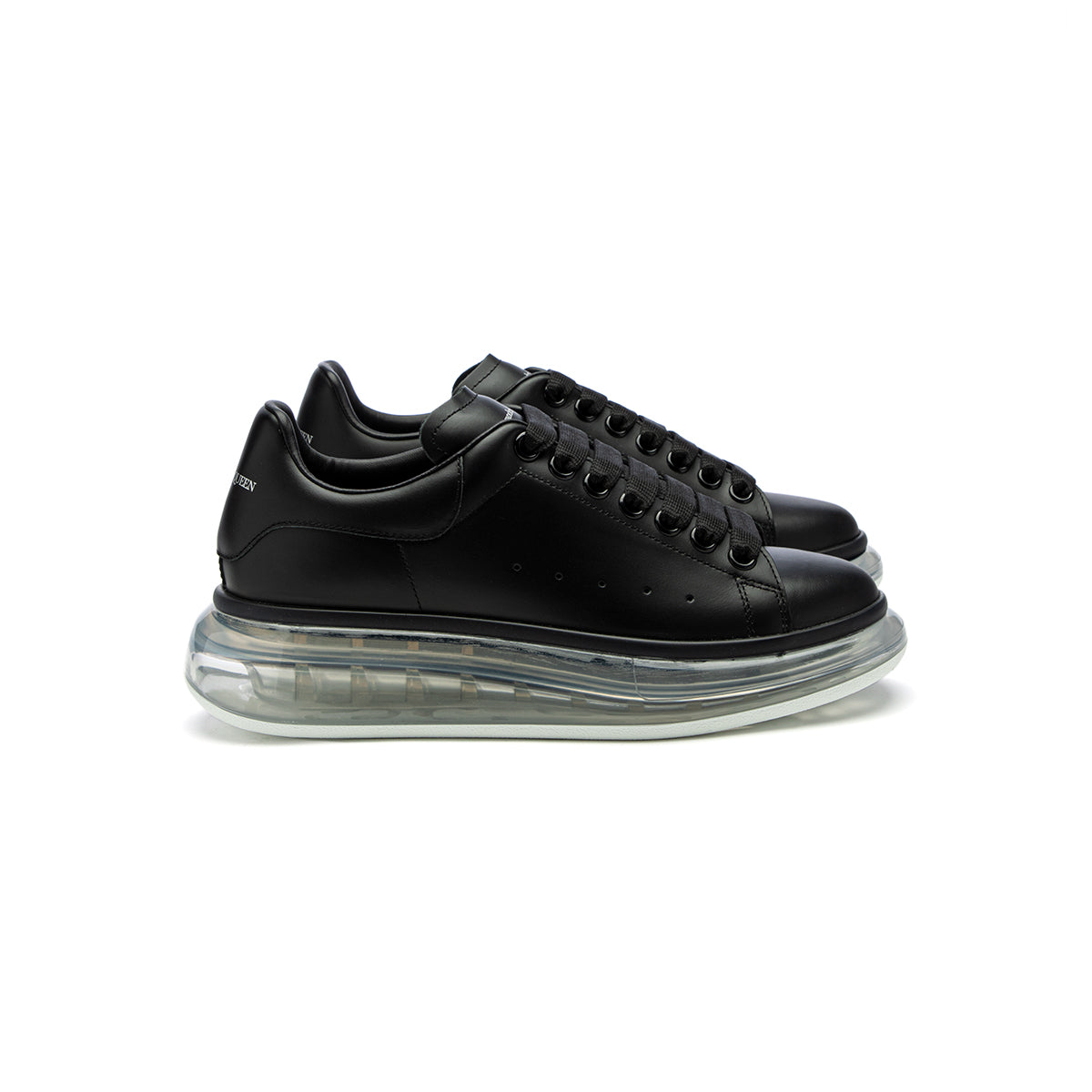 alexander mcqueen oversized sneaker black and white