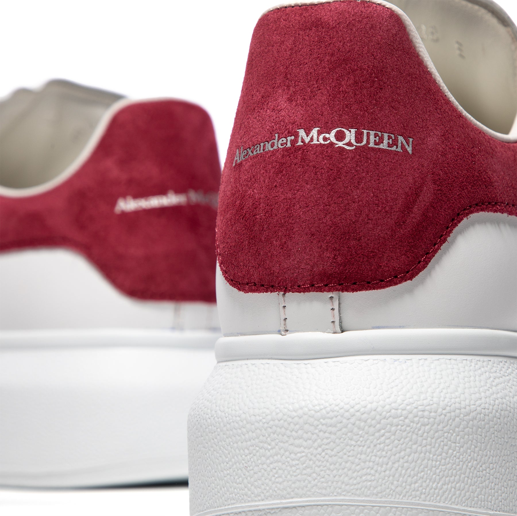 Alexander McQueen Womens Oversized Sneaker (White/Cherry)