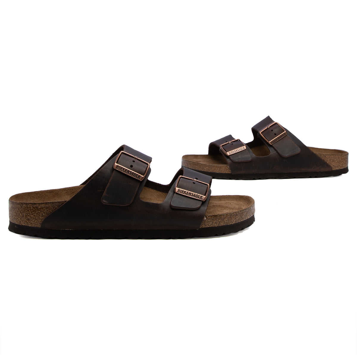 arizona soft footbed oiled nubuck leather habana