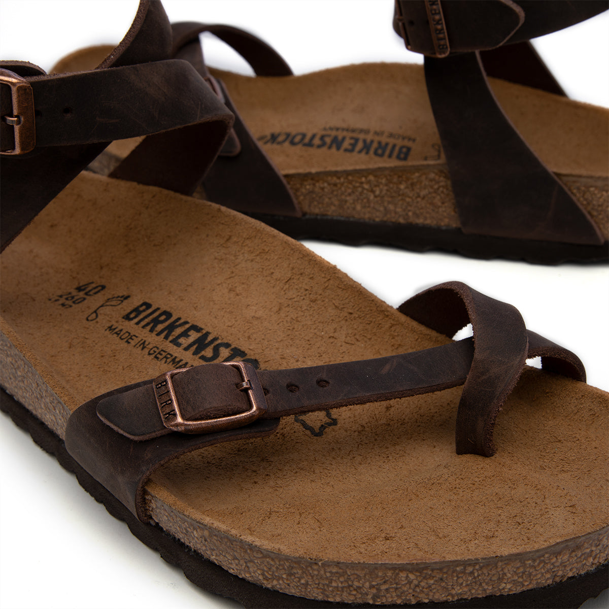 birkenstock yara habana oiled leather sandals