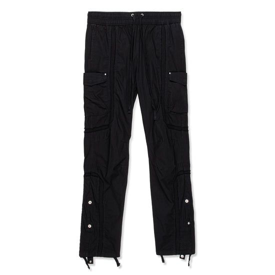 Black Nylon Cargo Pants