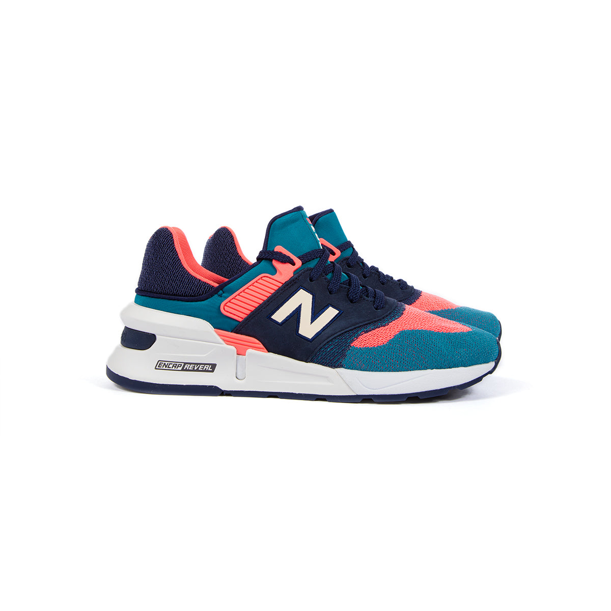 NEW BALANCE MS997 (BLUE/CORAL PINK 