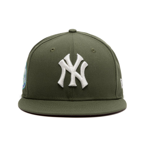 New York Yankees New Era White Logo 59FIFTY Fitted Hat - Maroon