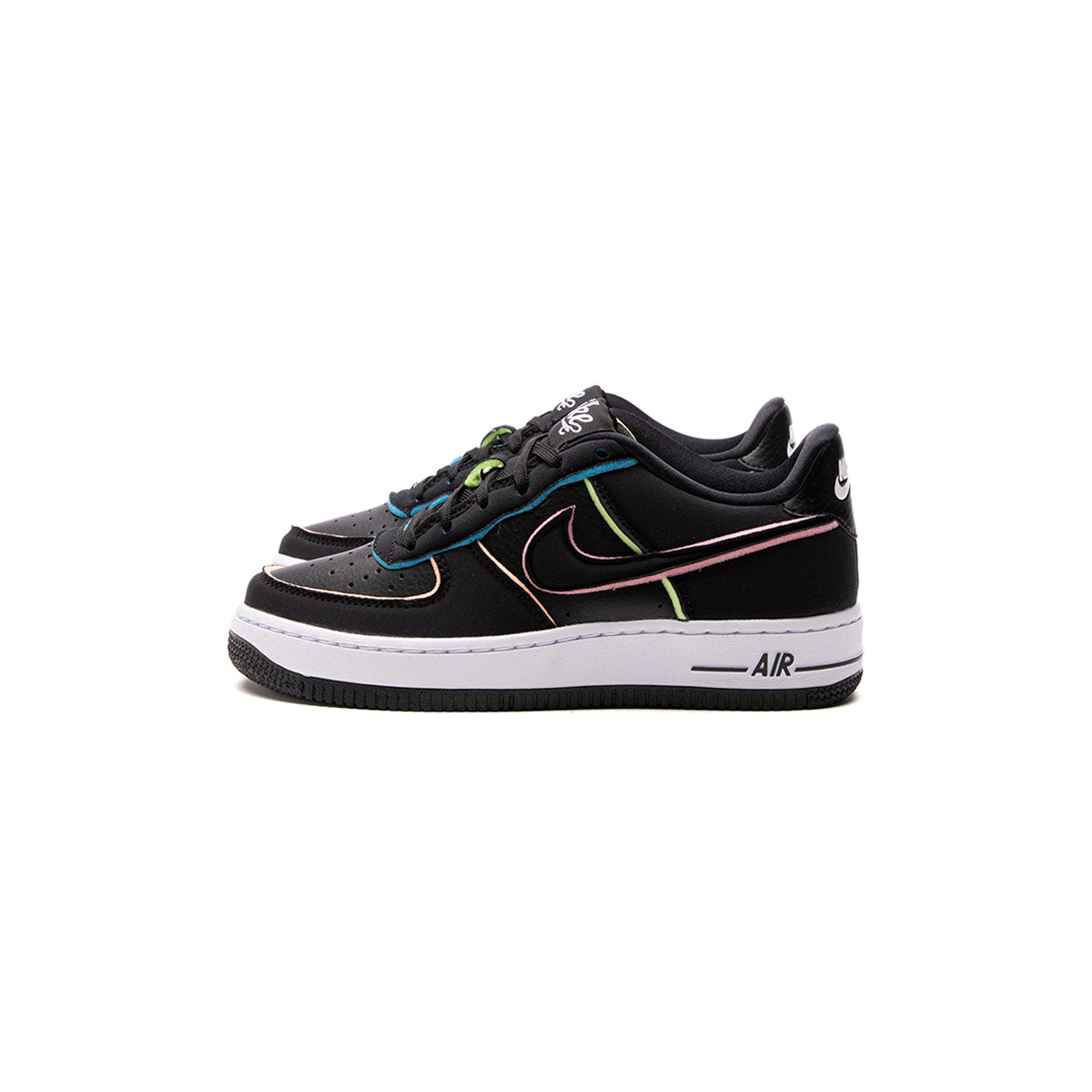 air force 1 lv8 black and pink