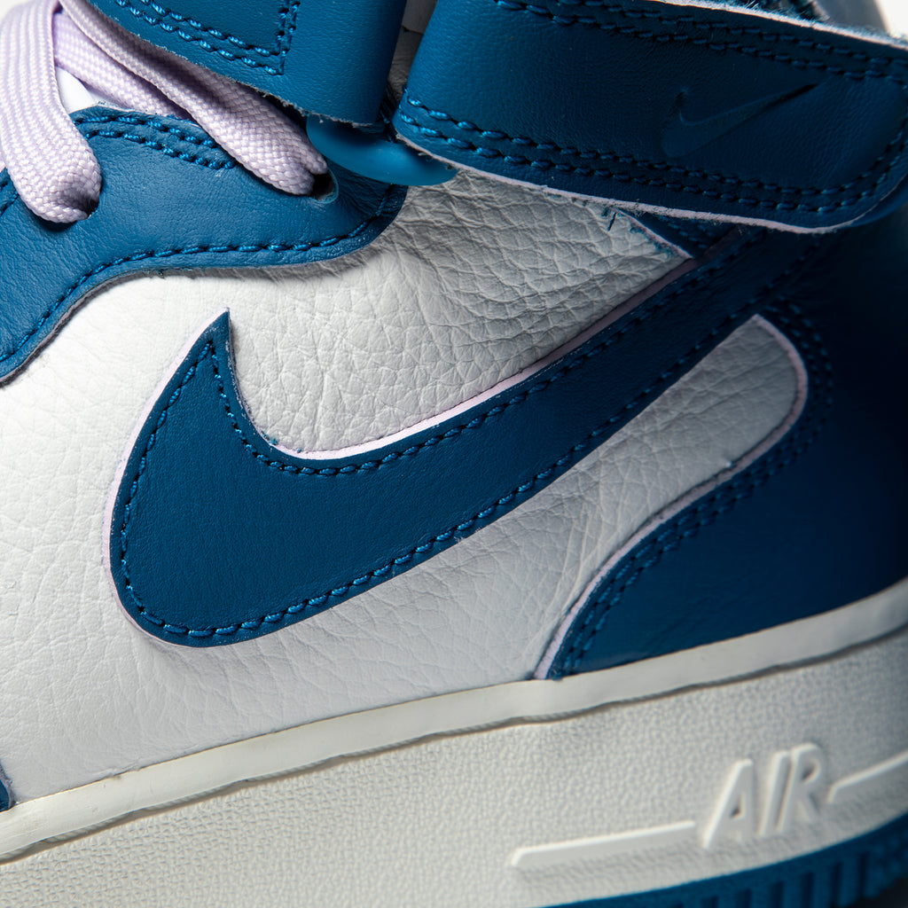 Nike Womens Air Force 1 '07 Mid (White/Military Blue/Sail/Doll) | Concepts