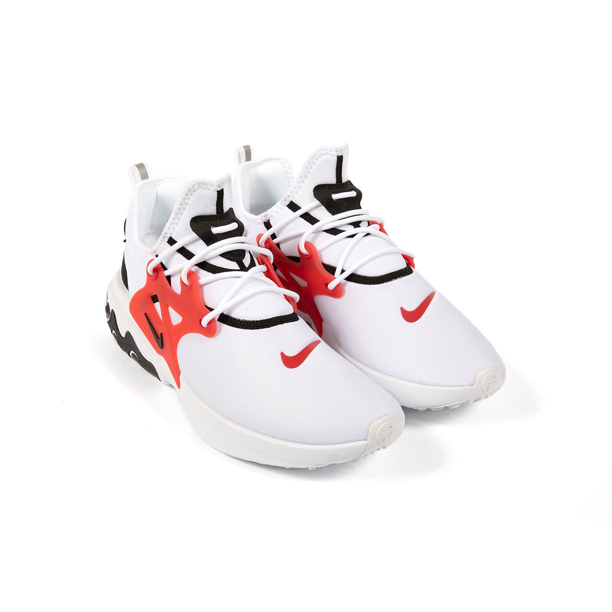 red white and black nike presto