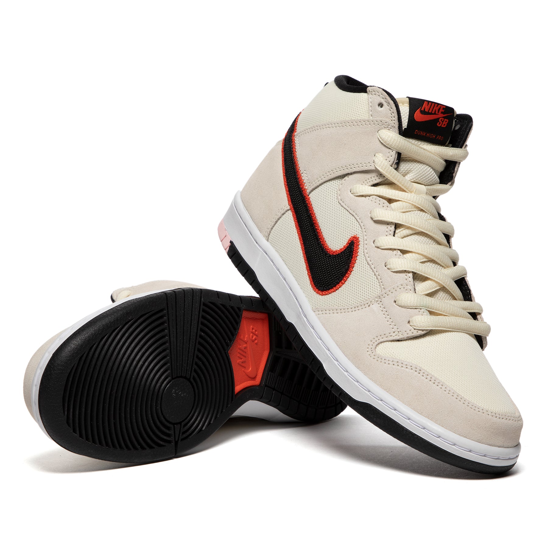 Nike SB Dunk High Pro PRM (Coconut Milk/Black/Team Orange/White