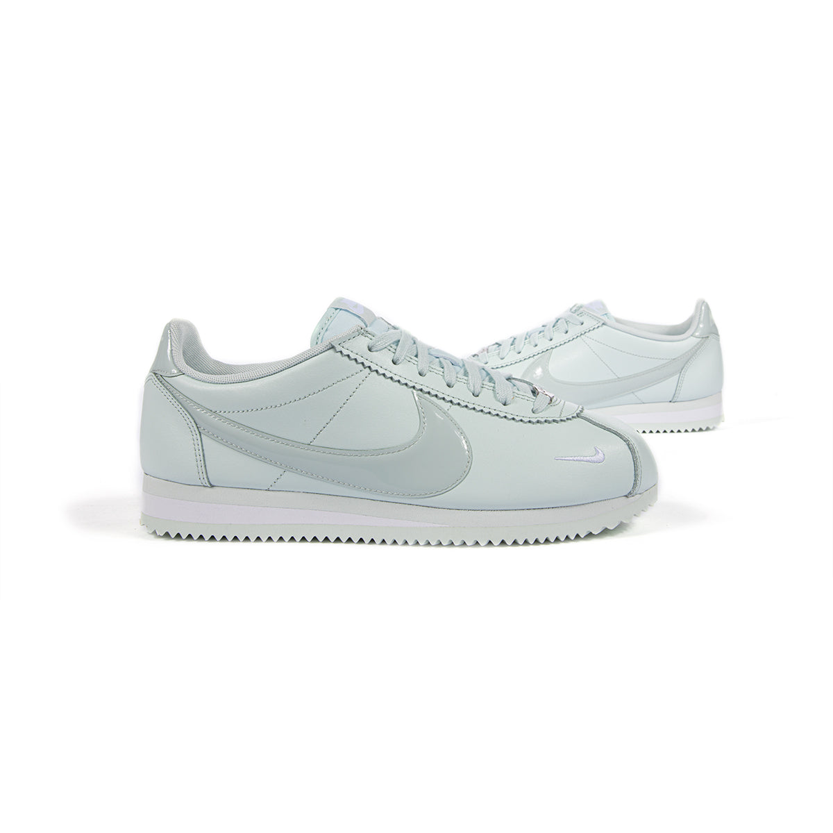 nike cortez white grey