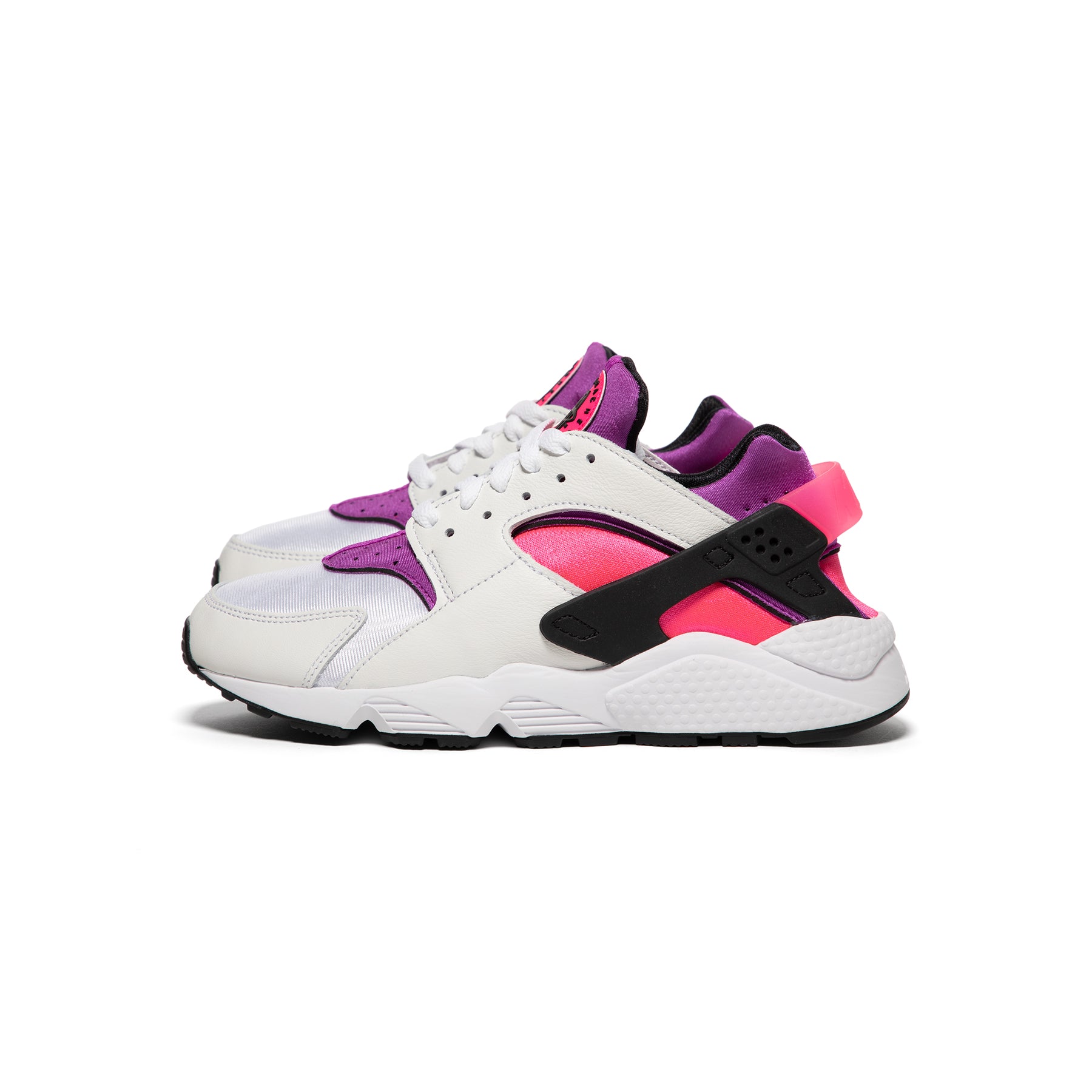 Nike Womens Air Huarache (White/Black/Hyper Pink/Vivid Purple) –