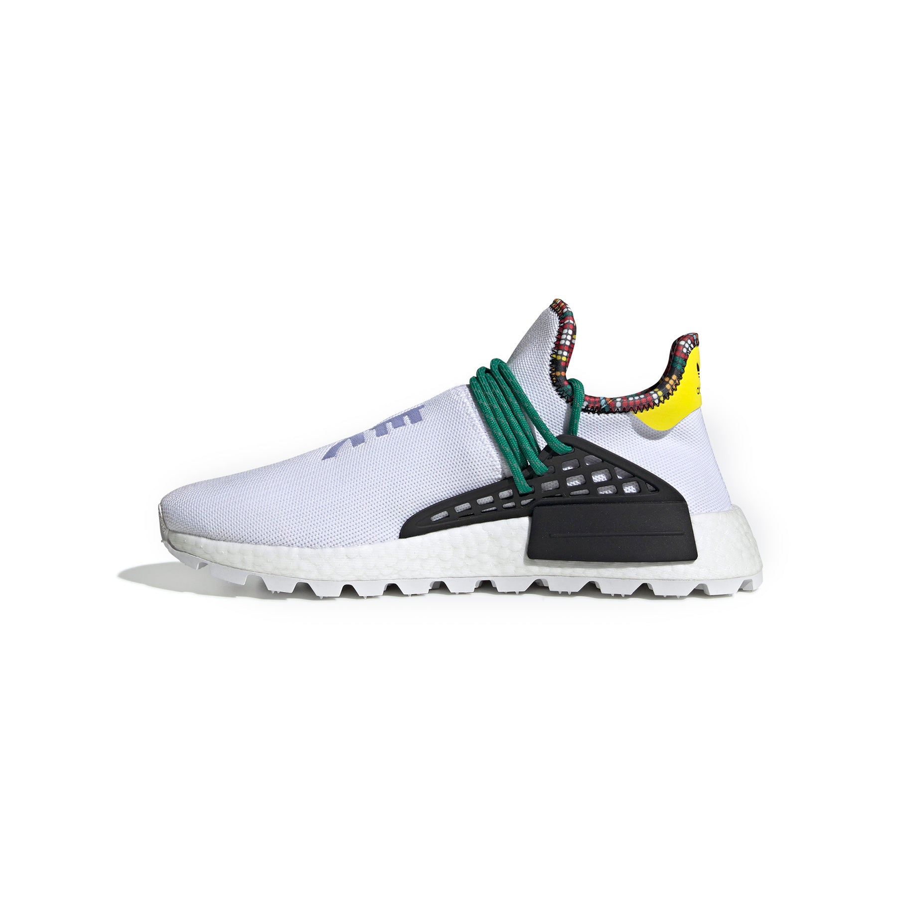 adidas human race white green