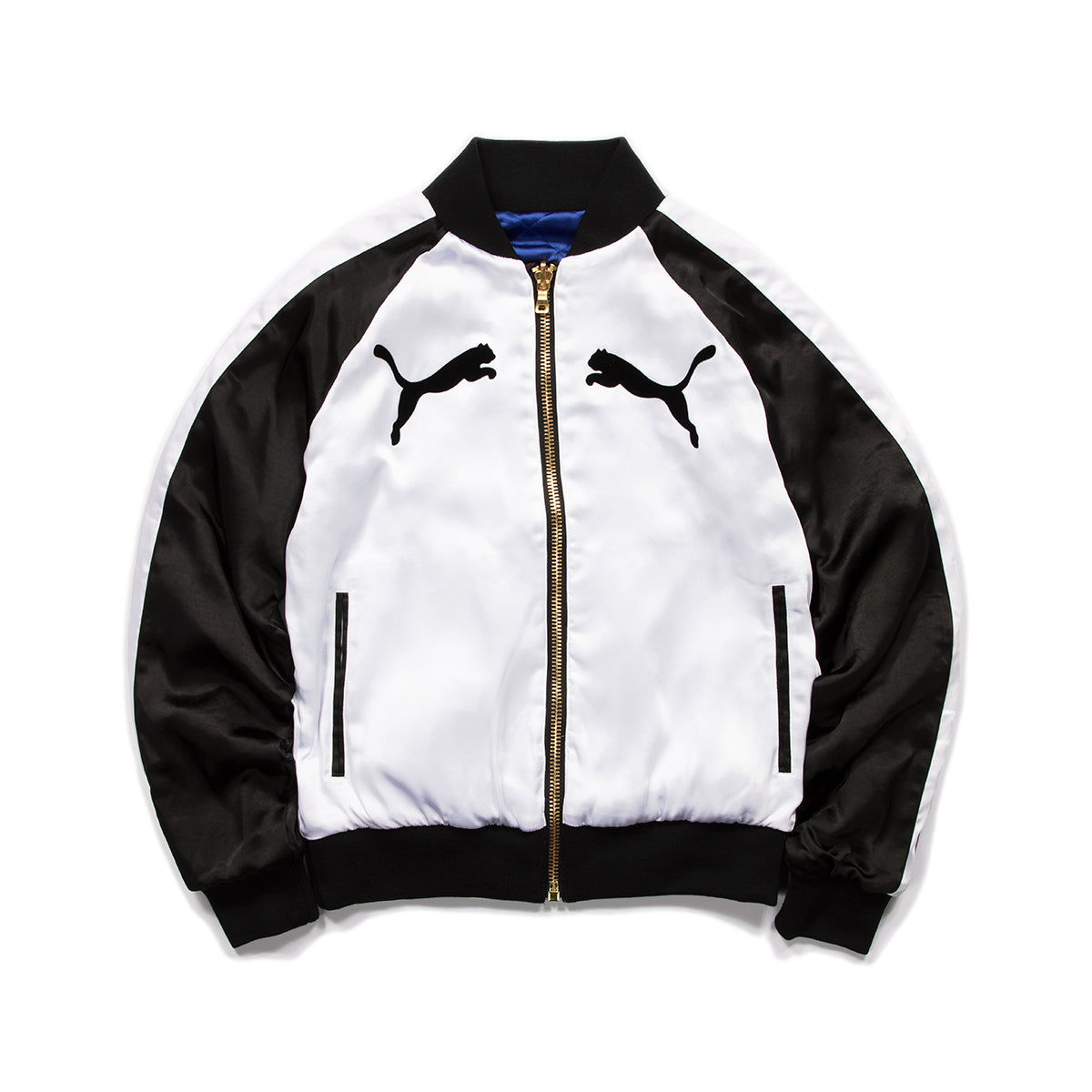 puma satin bomber jacket