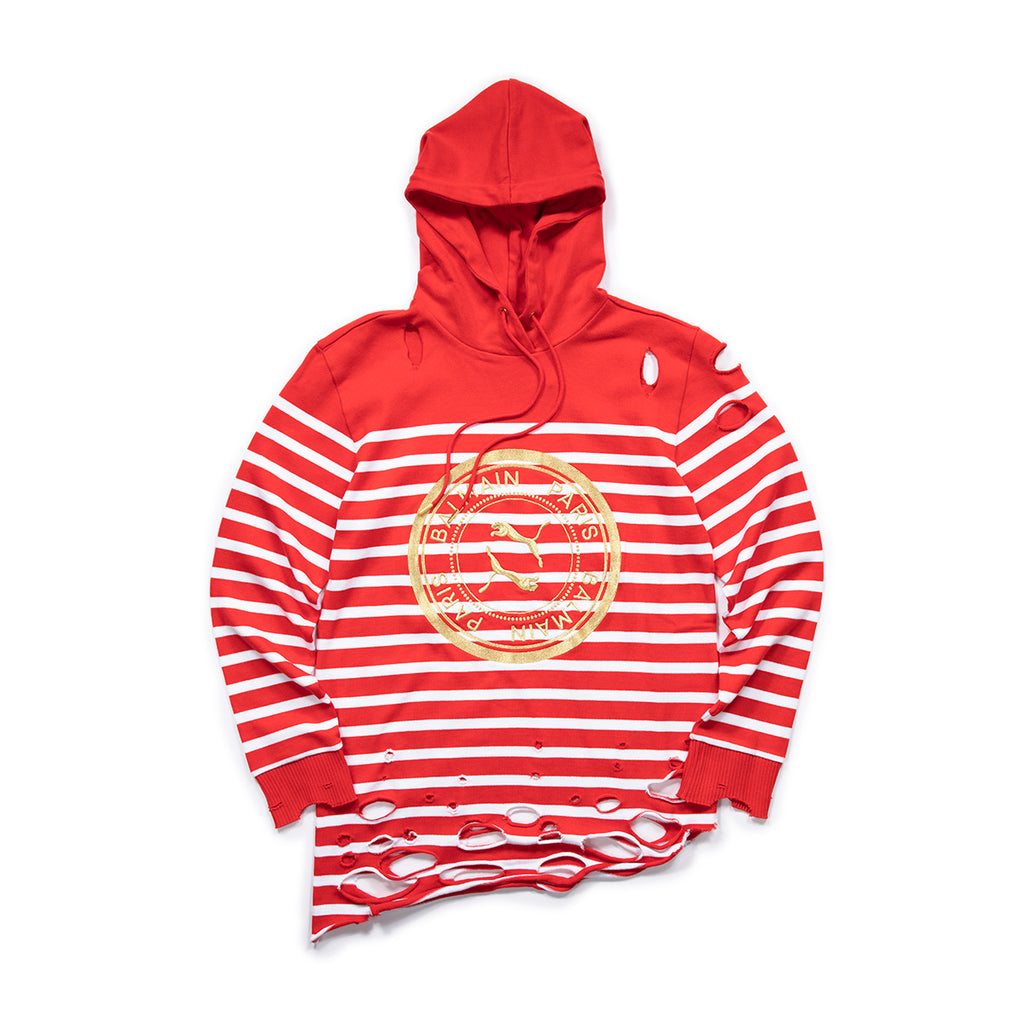 puma striped hoodie