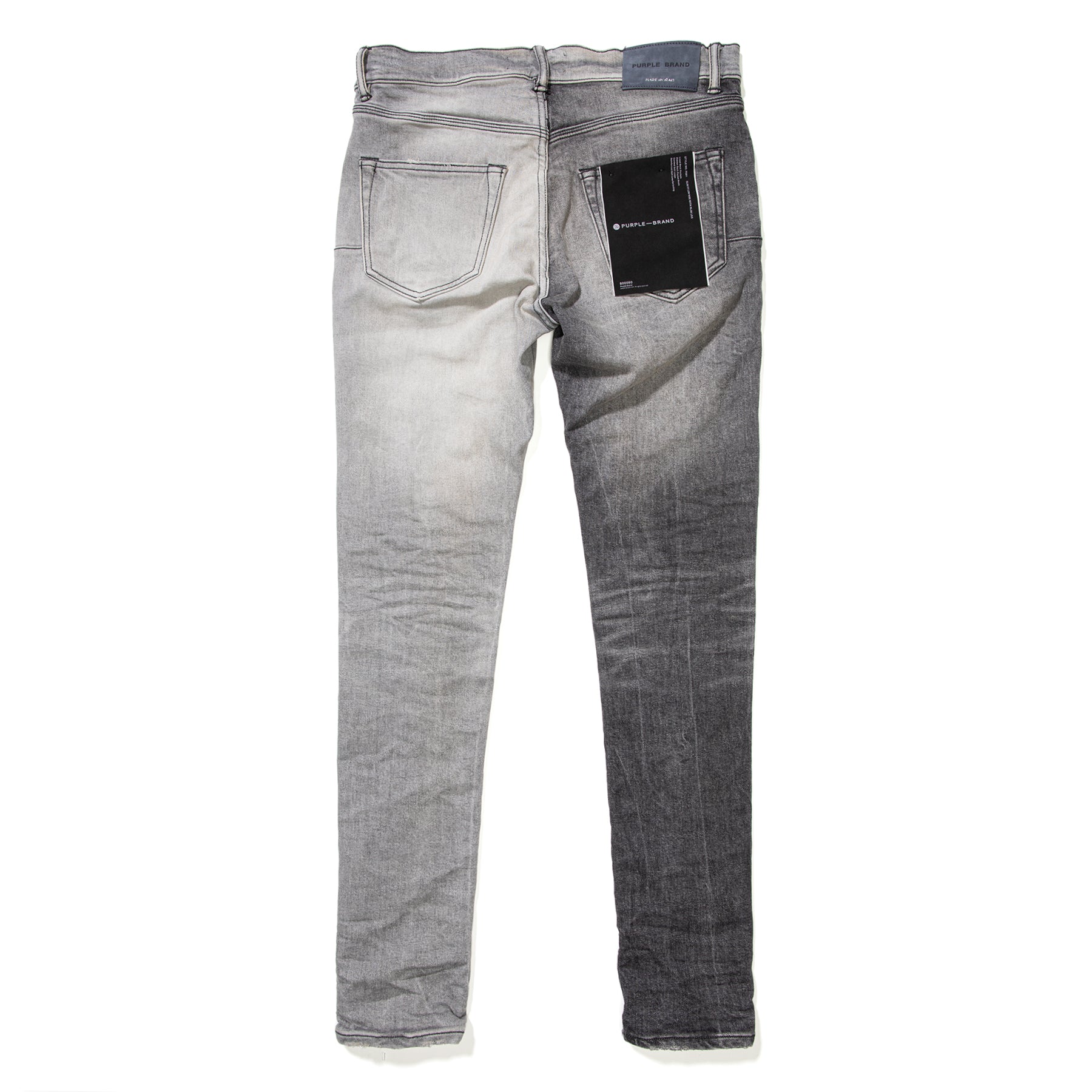 Brand Slim Fit Jeans (Black/Grey) – Concepts