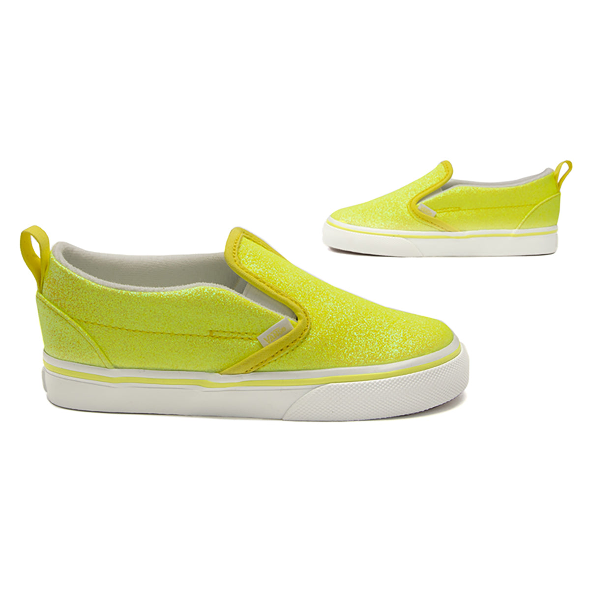 yellow glitter vans