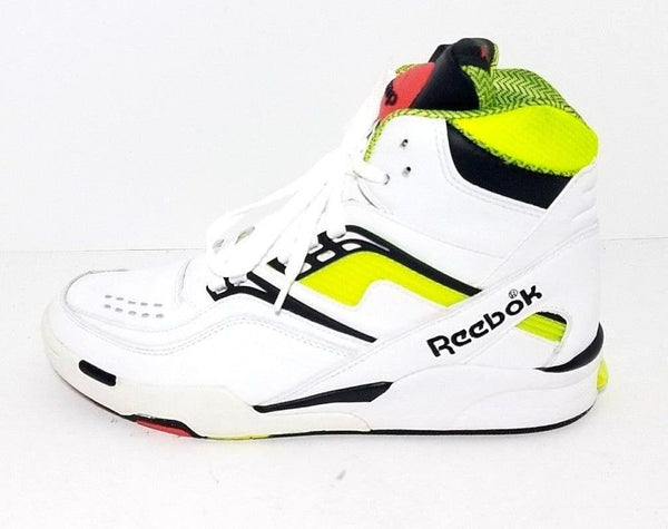 reebok twilight zone pump neon yellow