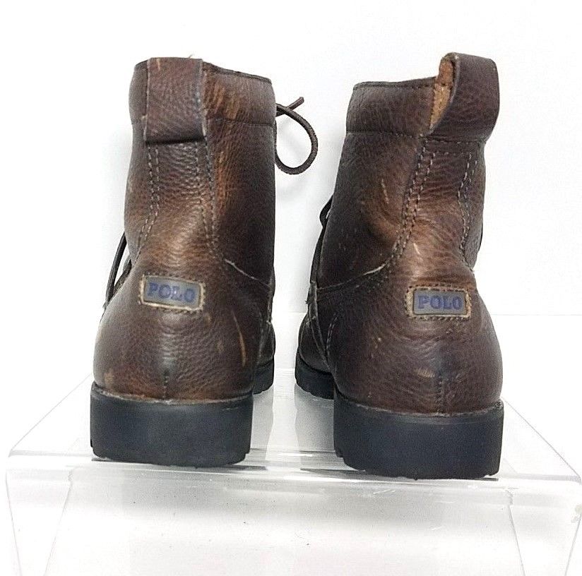 polo ralph lauren men's ranger leather buckle boots