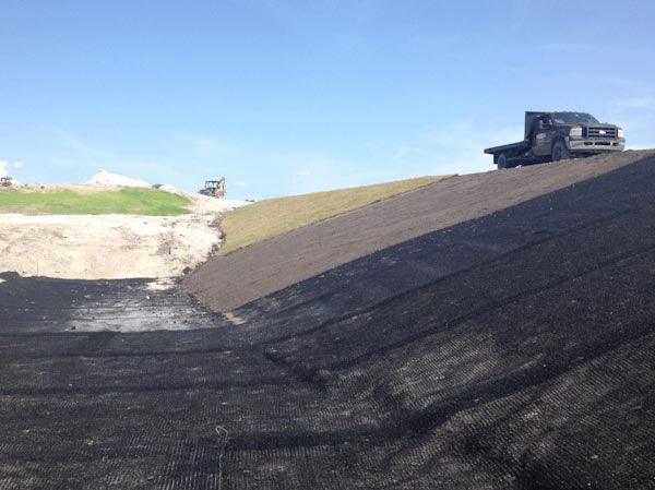 Landscape Netting Installation on Slopes