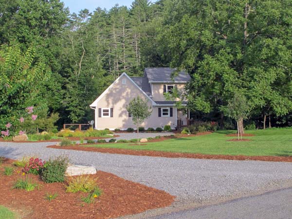 Driveway with Landscaping