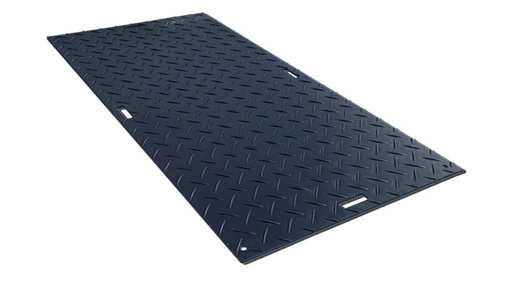 Blue Gator 4' x 8' Black Mat (Cleats One Side, V-Pattern On Other)- PL