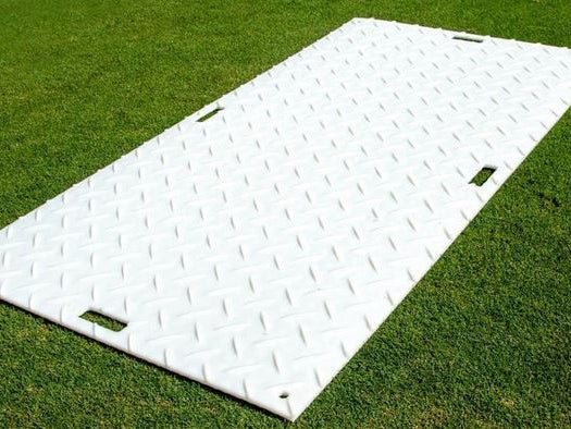 Ground Protection Mat Protecting a Grassy Area