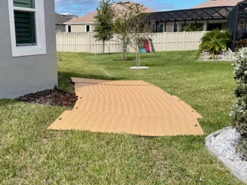 Ground Protection mat used for landscaping job