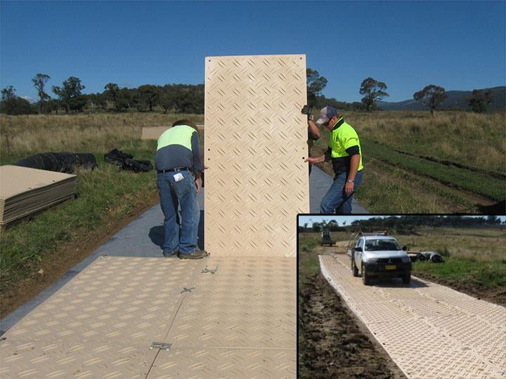 Duradeck installation at jobsite