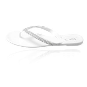 diamante jelly flip flops