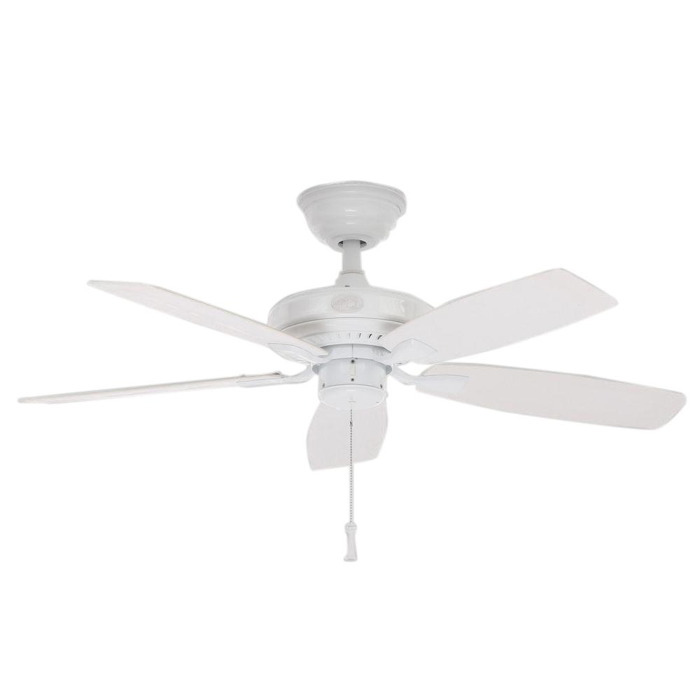 Hampton Bay Gazebo Ii 42 In Indoor Outdoor White Ceiling Fan