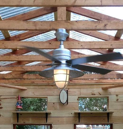 New 54 In Led Indoor Outdoor Galvanized Ceiling Fan With