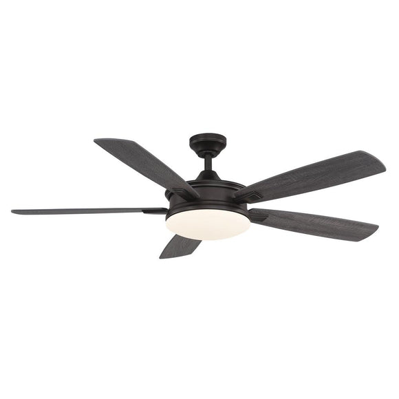 Southwestern 54 In Led Oil Rubbed Bronze Ceiling Fan With Light Kit And Remote Control