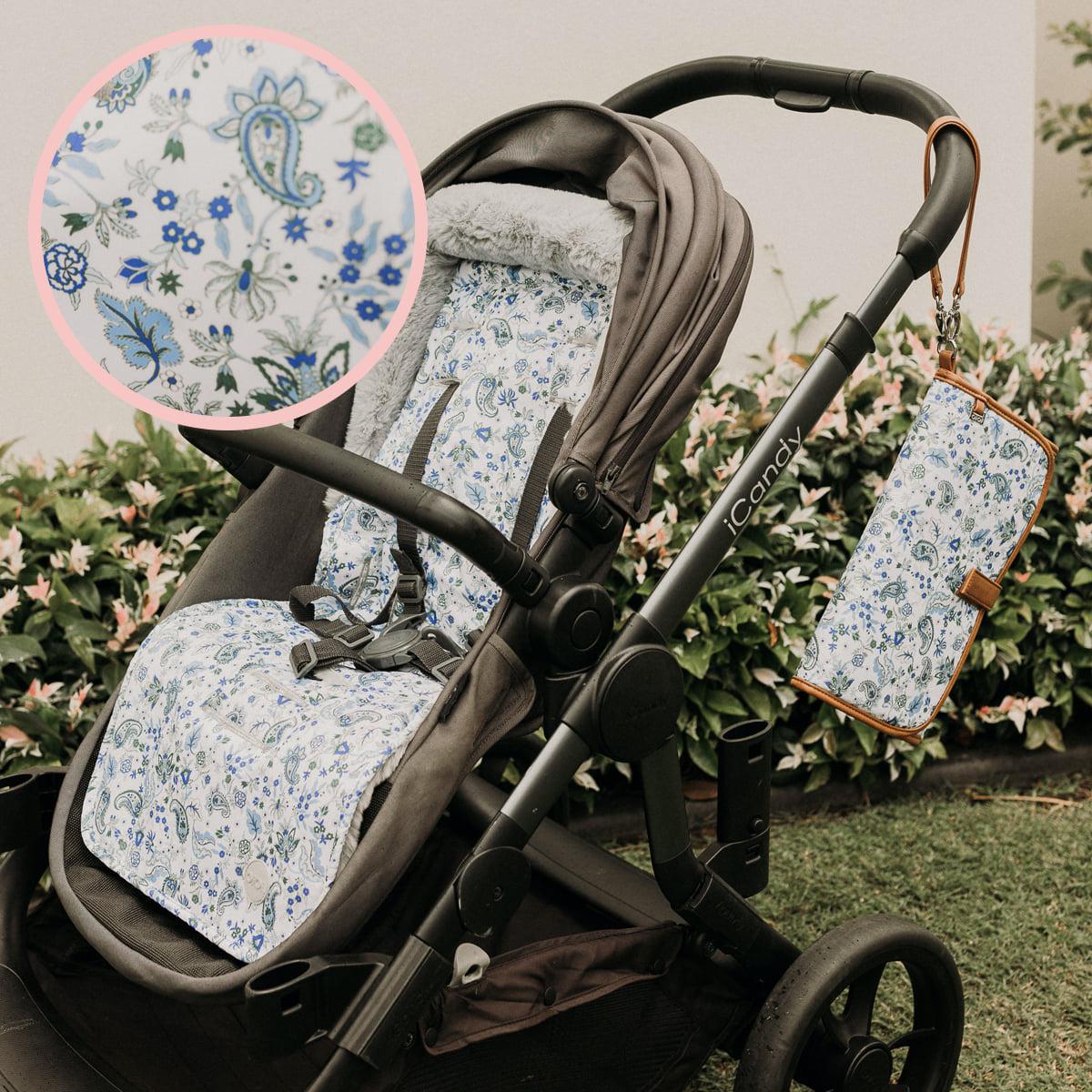 blue mothercare pram