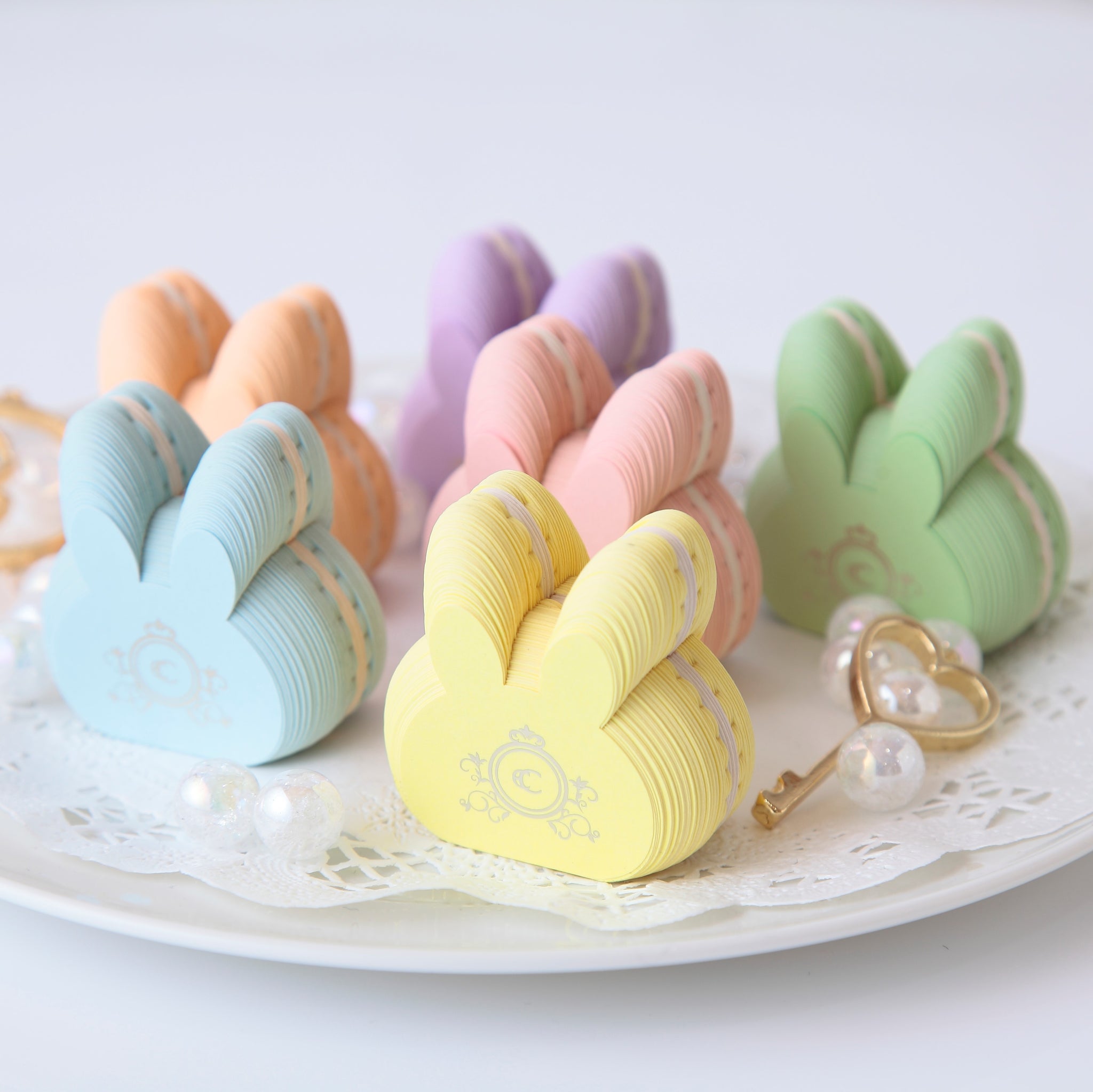 Rabbit Macaron Sticky Note ウサギ マカロン付箋 Crucial Ec