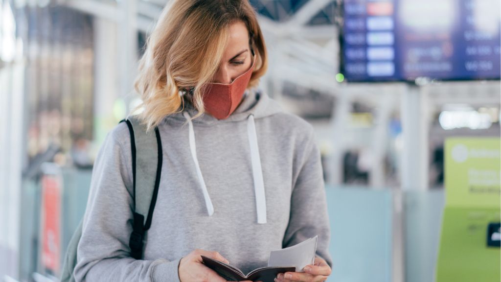 lady on the airport