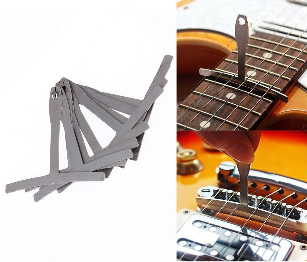 Outil de Jauge de Corde Pour Guitare,Outil de Jauge de Règle D'action de  Corde,Jauge de règle D'action des Cordes avec Mesure de frette Standard,Règle  D'action Corde de Jauge D'action Règle de Guitare