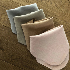 linen baby bibs