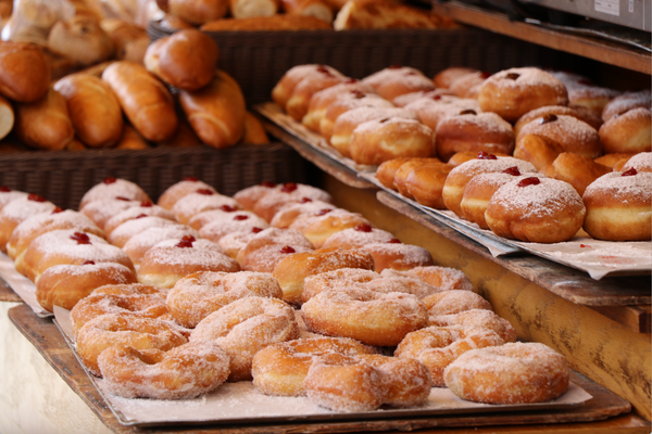 Sufganiyot, or jelly donuts, to make for a gluten-free Hanukkah dessert