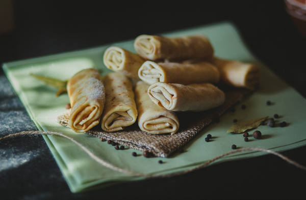 Deep-fried kosher blintzes