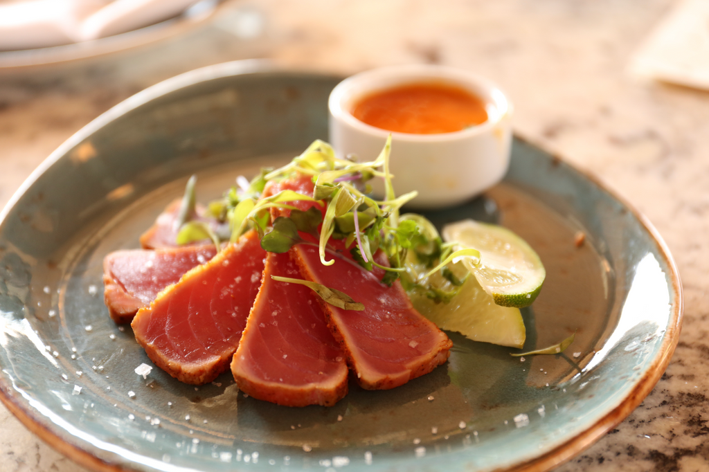 Sushi grade tuna steaks