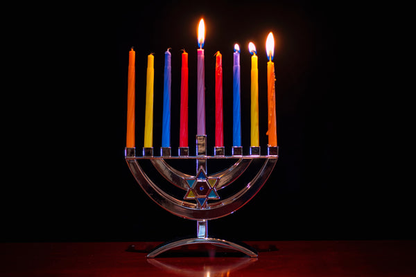 A Hanukkah Menorah for a bright gluten-free feast