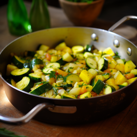yellow squash and zucchini kosher pizza light summer family friendly meal