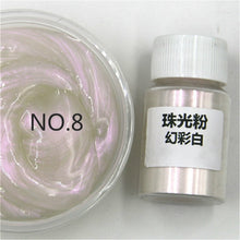 Load image into Gallery viewer, 10G Natural Mica Mineral Handmade Soap Colorful Pearlescent Powder Pigment Mica Nail Glitter Pearl Powder Epoxy Resin Pigment