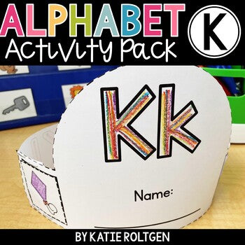 Kindergarten Activity pack with the letter K as the theme
