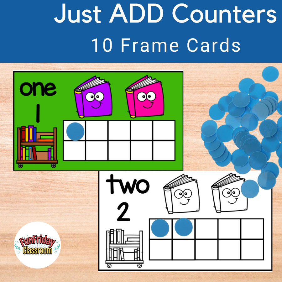 10-frame-cards-book-theme-fun-friday-classroom